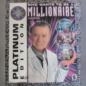 New Sealed 3 Disc CD ROM Platinum Edition Who Wants To Be A Millionaire Regis